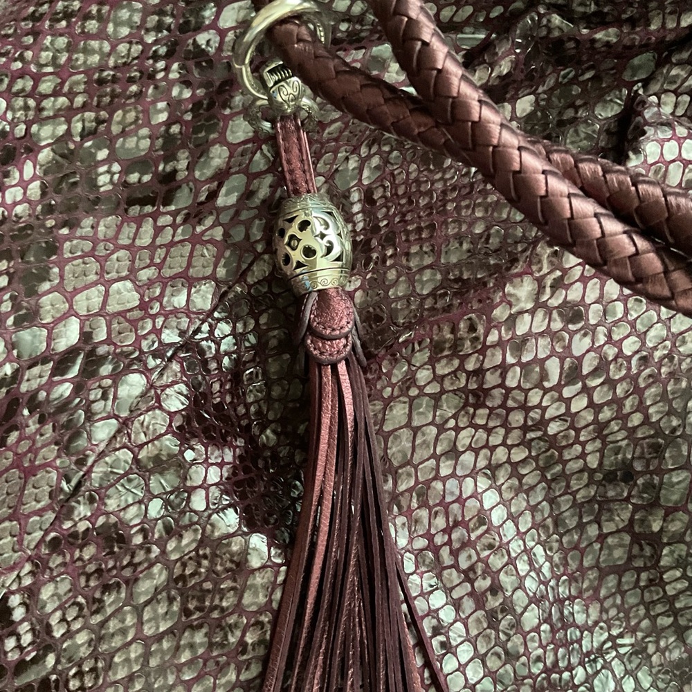 **SOLD***NWT Brighton Nolita Python Shoulder Bag - Picture 5 of 5